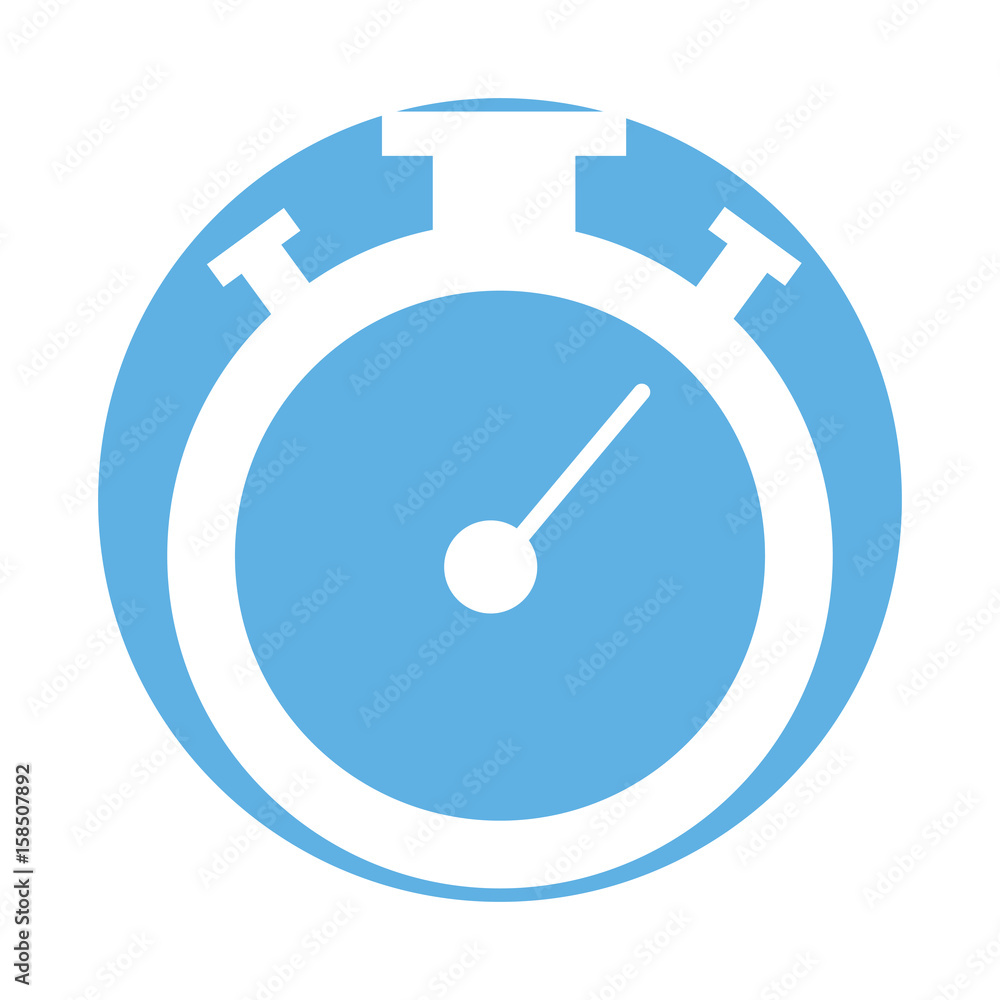 Poster chronometer timer isolated icon vector illustration design