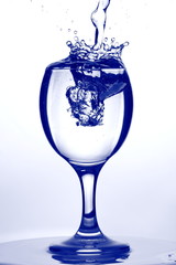 Splashes of a soft drink for summer holidays