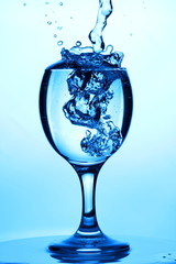 Splashes of a soft drink for summer holidays