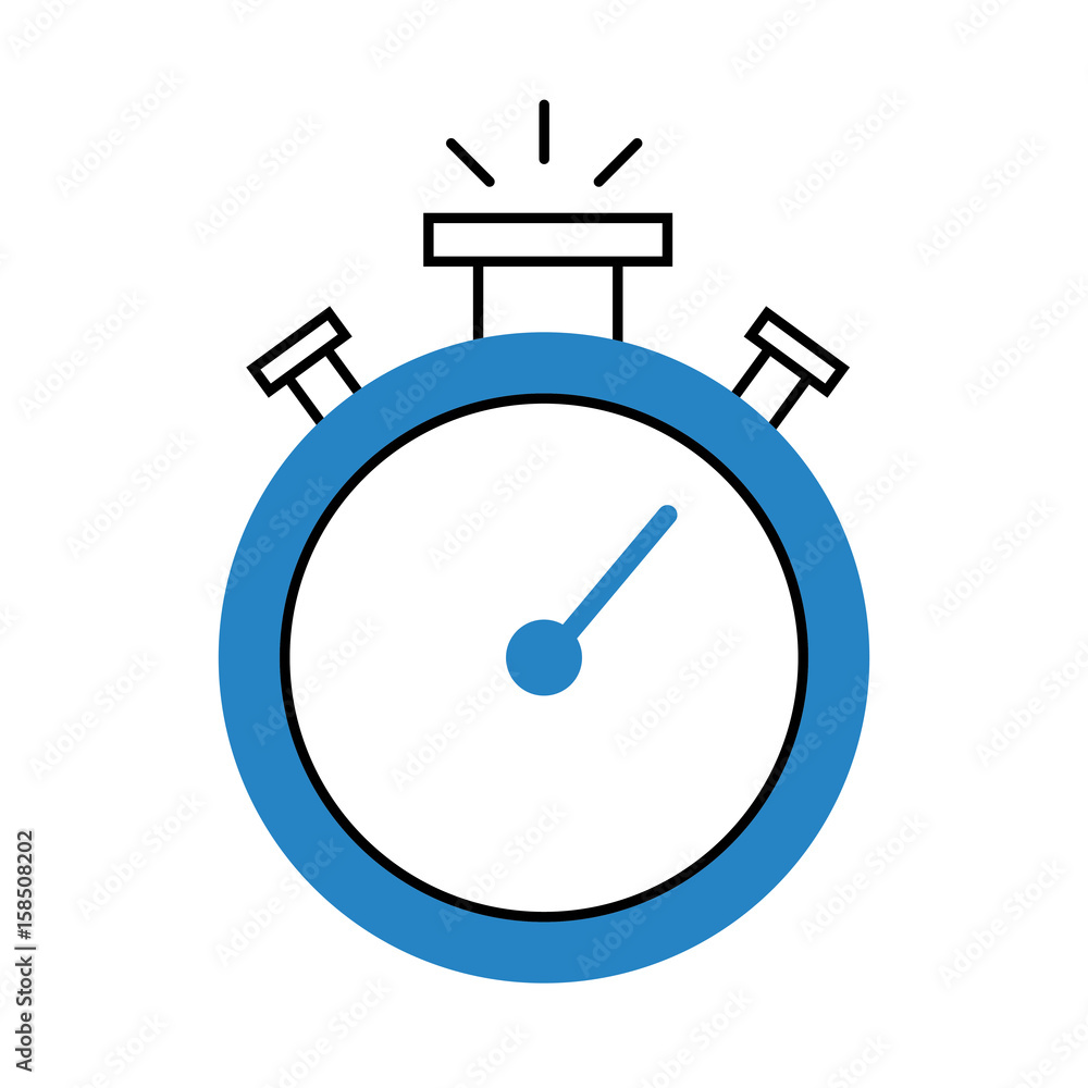 Poster chronometer timer isolated icon vector illustration design