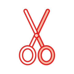 scissors cutting isolated icon vector illustration design