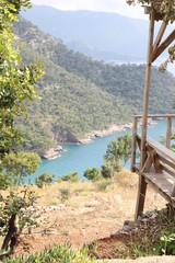 A view of a beautiful scenic bay at Kabak in Turkey, 2017