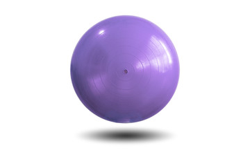 Balls for exercise and yoga isolated on white background with clipping path.