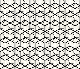 hexagon geometric line grid pattern vector background