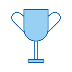 trophy cup isolated icon vector illustration design