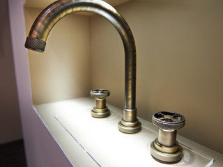 Vintage retro brass water tap faucet