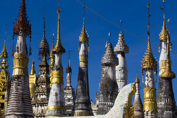 Thaung Tho Kyaung pagoda, Inle lake, Myanmar