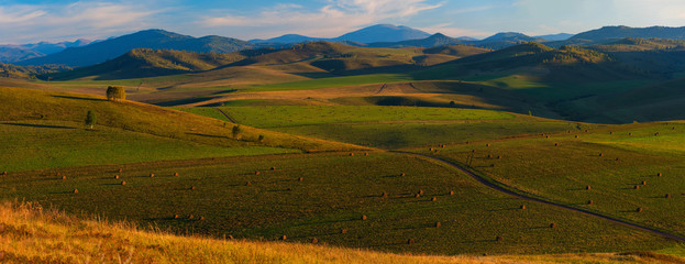 Beauty summer evening in the mountains