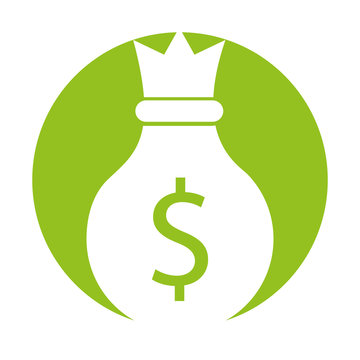 money bag isolated icon vector illustration design
