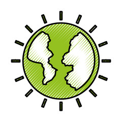 world planet earth icon vector illustration design