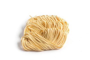 Fresh tagliatelle pasta