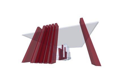 Abstract sketch, Architectural ,Construction ,Wireframe