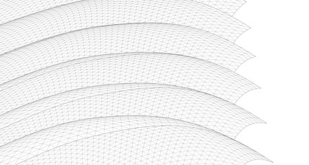 Geometric background, Abstract sketch, Architectural ,Construction ,Wireframe