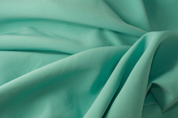 Green fabric texture for background