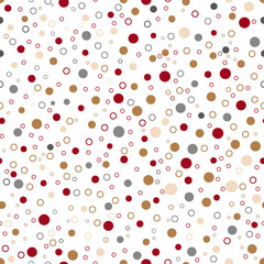 Polka Dot Pattern, Seamless Vector Background.