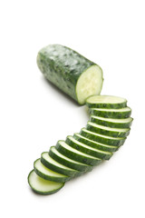 sliced cucumber