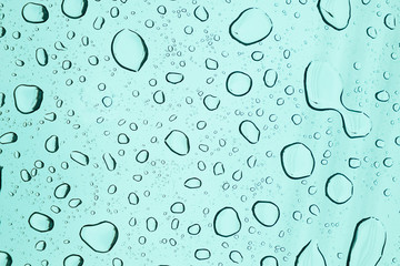 raindrops on window glasses surface