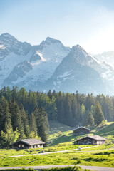Alpine hut in the Austrian mountains