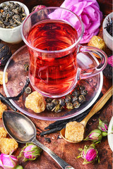 Tea cup and herbal tea