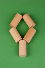figures for the Russian game kubb