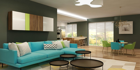 Modern house interior
