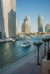 Obraz premium Gulf in Dubai Marina, UAE
