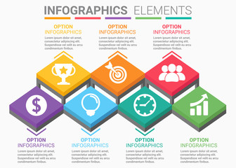 INFOGRAPHICS element abstract design isometric successful event Concept template