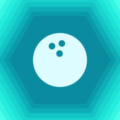 Vector bowling ball icon