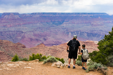 Father and Son at the Grand Canyon