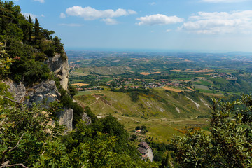 Fototapeta na wymiar Typical Italian landscape in Tuscany