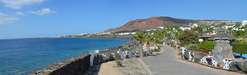  Panorama of the western end of Playa Blanca promenade  © harlequin9