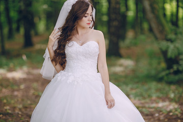 bride in the forest