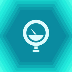 Vector color flat manometer icon