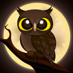 Halloween poster owl
