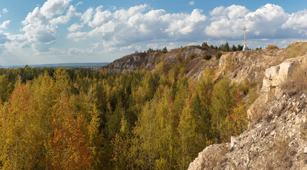 view of a cliff