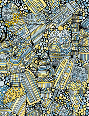 Abstract background from different types of ice cream