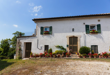 Old typical Tuscan farmhouse in Italy