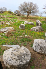 Fototapeta na wymiar Holy Place of the Ruins in Troy Turkey