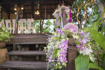 Fototapeta na wymiar Thai wedding decoration