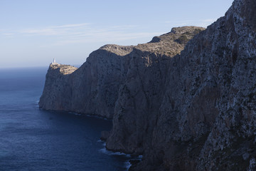 Fototapeta na wymiar Costa del faro de Formentor
