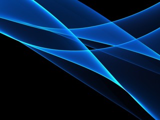 Abstract blue wave design element 