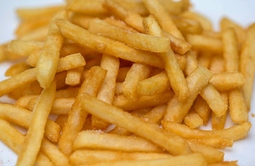 French fries close up