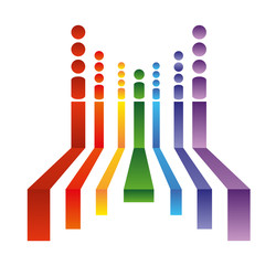 Abstract background with colorful arrows