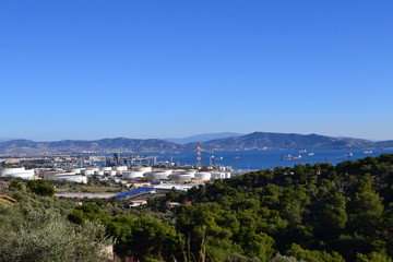 Fototapeta na wymiar Panoramic View of Eleysina