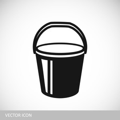 Bucket vector icon