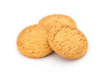 Cookies nuts on the  isolated on white background.