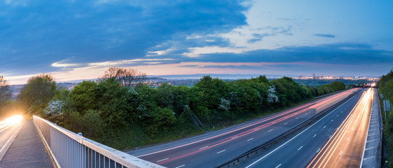 Clapton-in-Gordano B View over M5 from Naish Hill Bristol - 158527848
