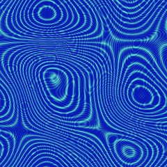 Seamless bright blue wavy alien ufo app technology pattern background