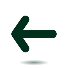 Arrow icon. Pointer direction for land navigation.