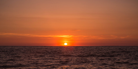 Coucher de soleil plage de l'Houmeau@